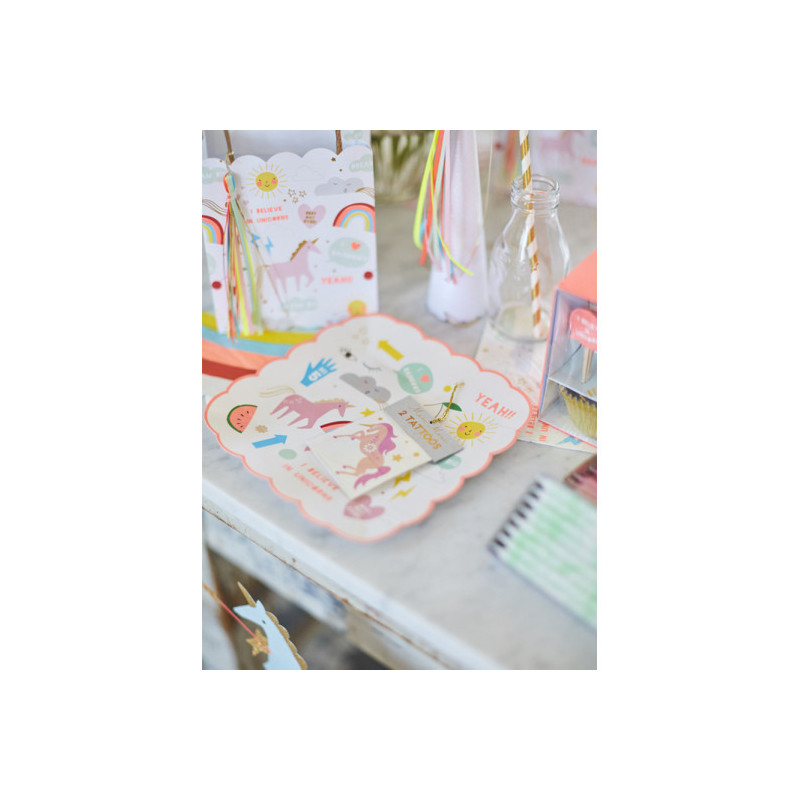 Meri Meri - Engångstallrikar, Enhörning