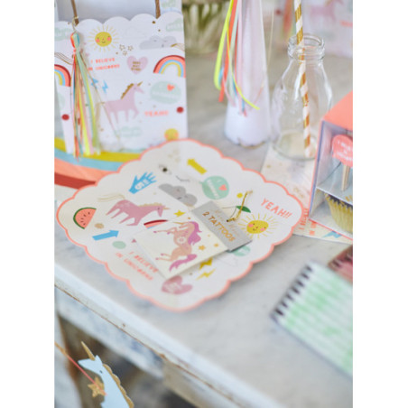 Meri Meri - Engångstallrikar, Enhörning