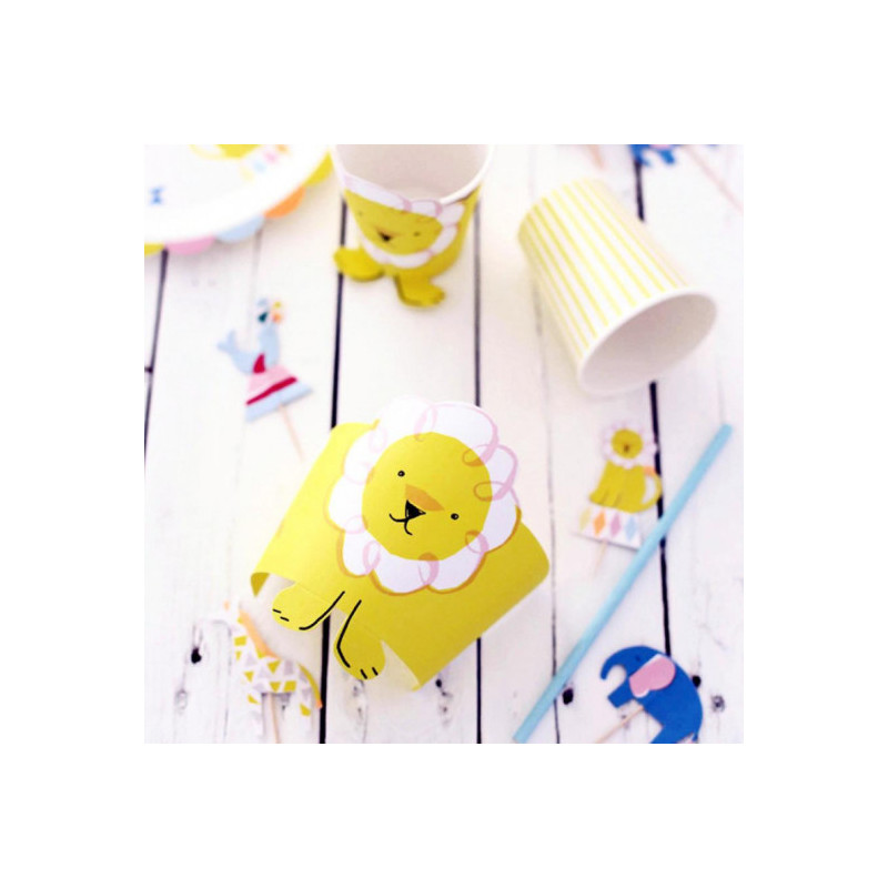 Meri Meri - Engångsmugg, Cirkuslejon