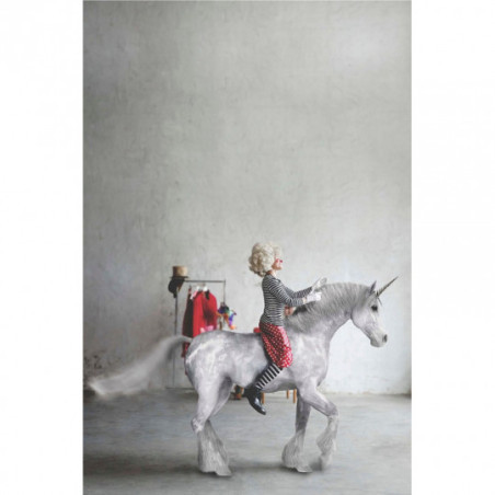 Tove Frank - Poster Enhörning 30x40 cm