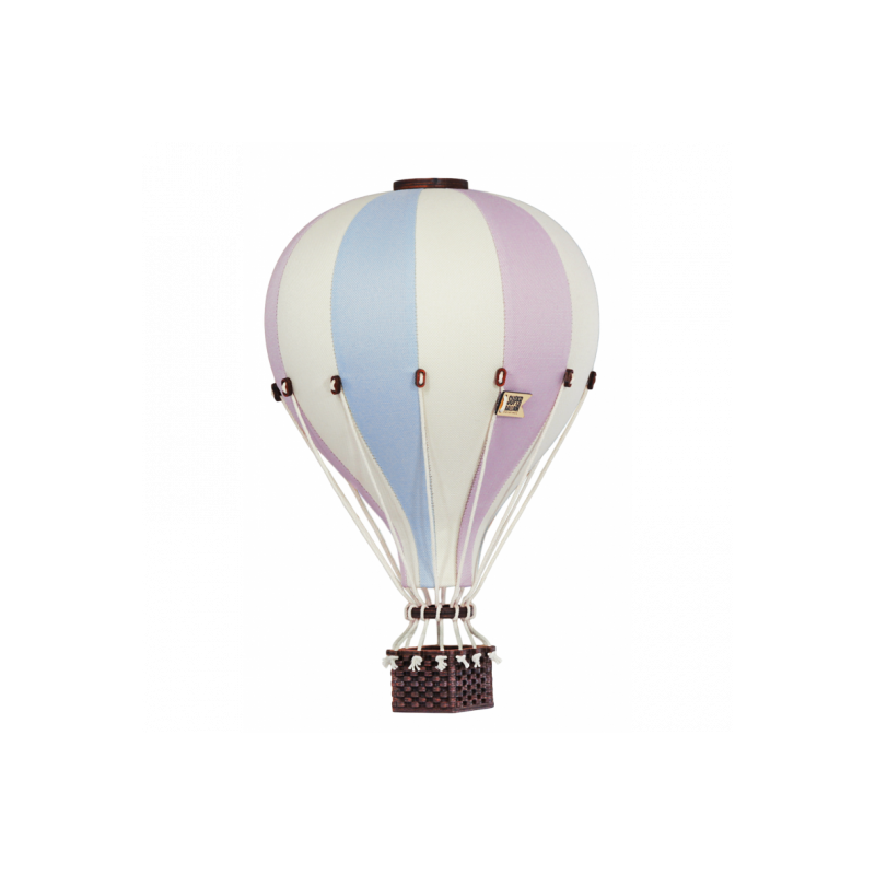 Super Balloon - Luftballong Medium gräddvit/ljusblå/rosa