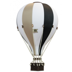 Super Balloon - Luftballong Small svart / vit / beige