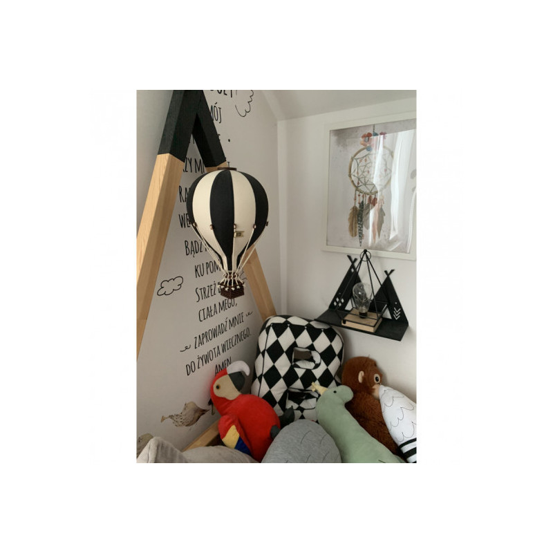 Super Balloon - Luftballong Medium svart / gräddvit