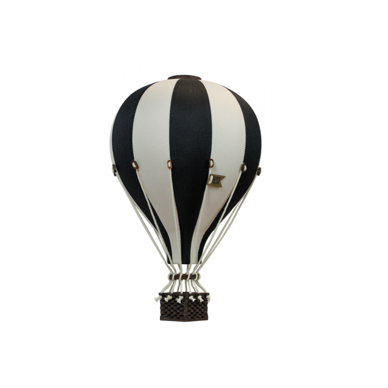 Super Balloon - Luftballong Medium svart / gräddvit