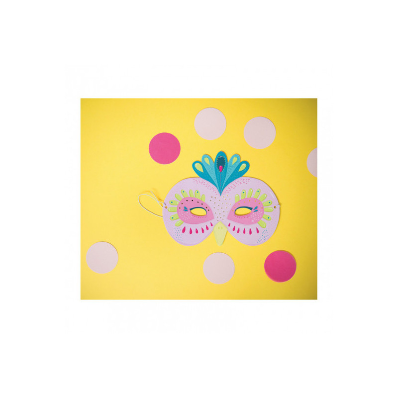 Moulin Roty - Masker, djur i klara färger