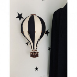 Super Balloon - Luftballong Small svart / gräddvit