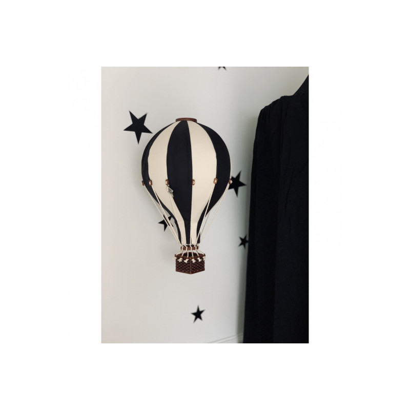 Super Balloon - Luftballong Small svart / gräddvit