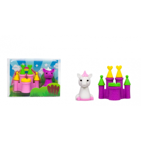 Trendhaus -Suddgummi som enhörning och slott