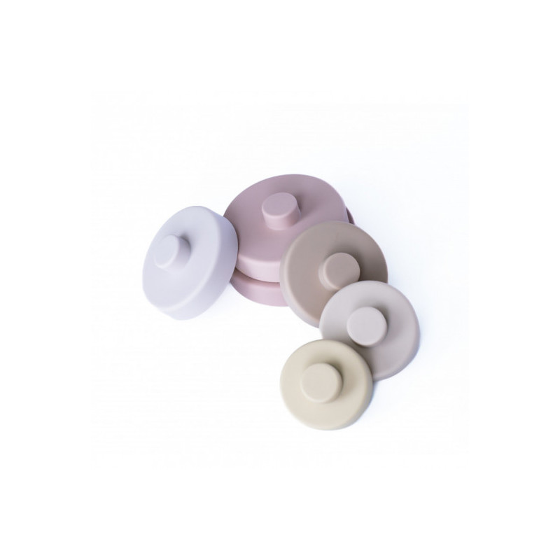 Pellianni - Silicone Stacking Toy Pinkish