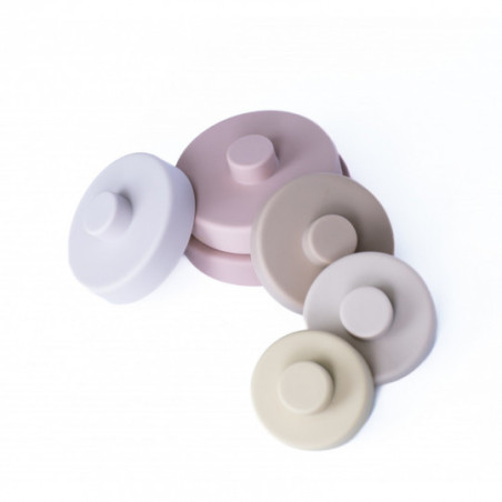 Pellianni - Silicone Stacking Toy Pinkish