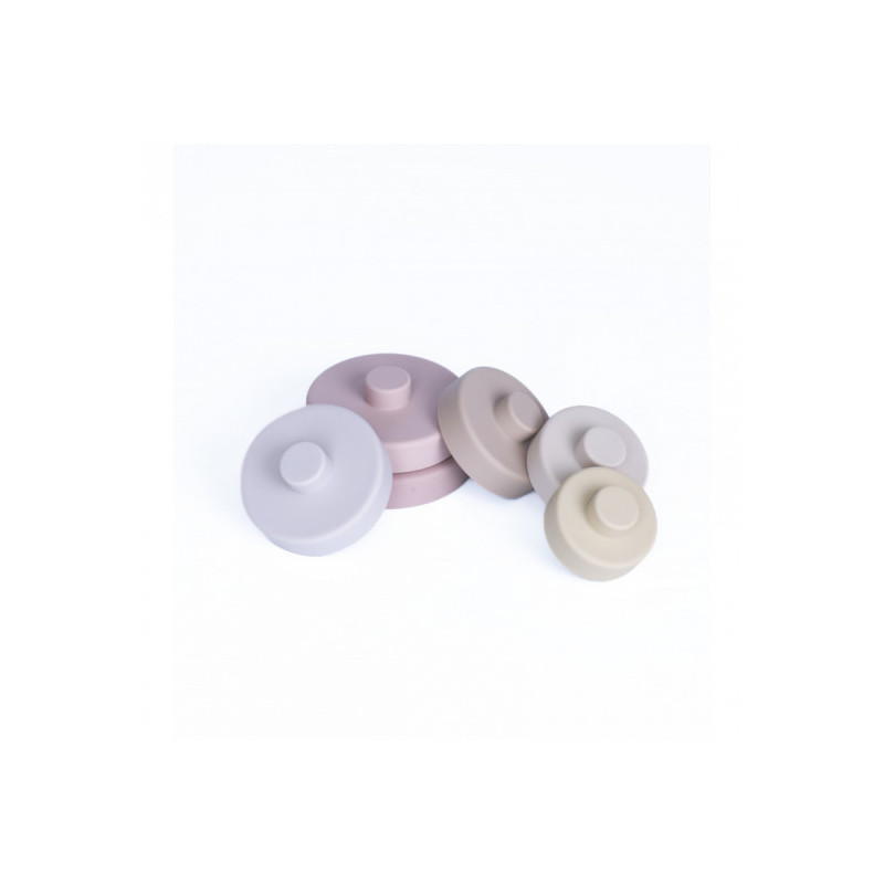 Pellianni - Silicone Stacking Toy Pinkish