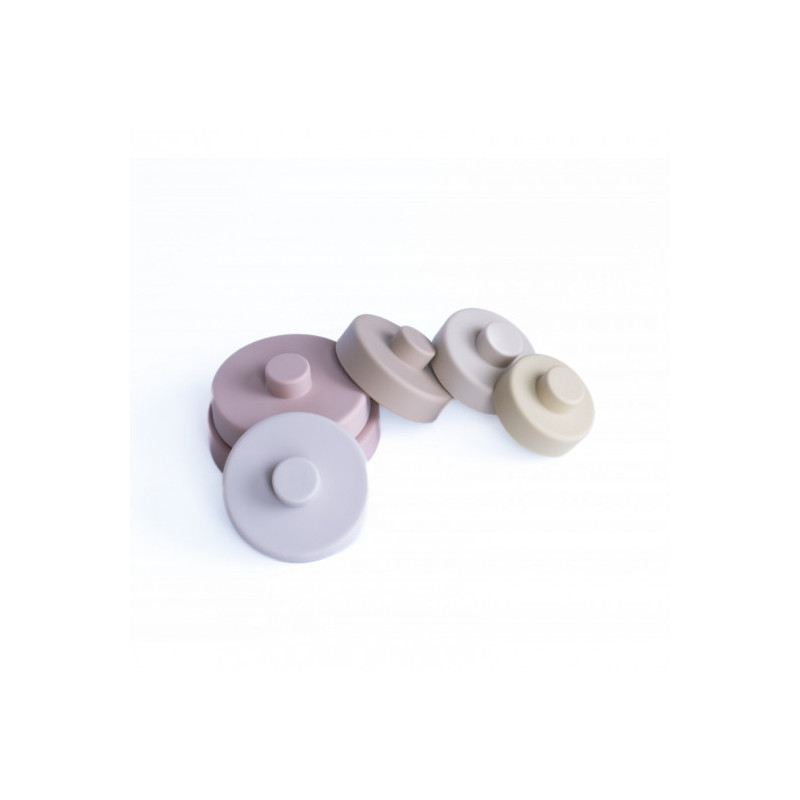 Pellianni - Silicone Stacking Toy Pinkish