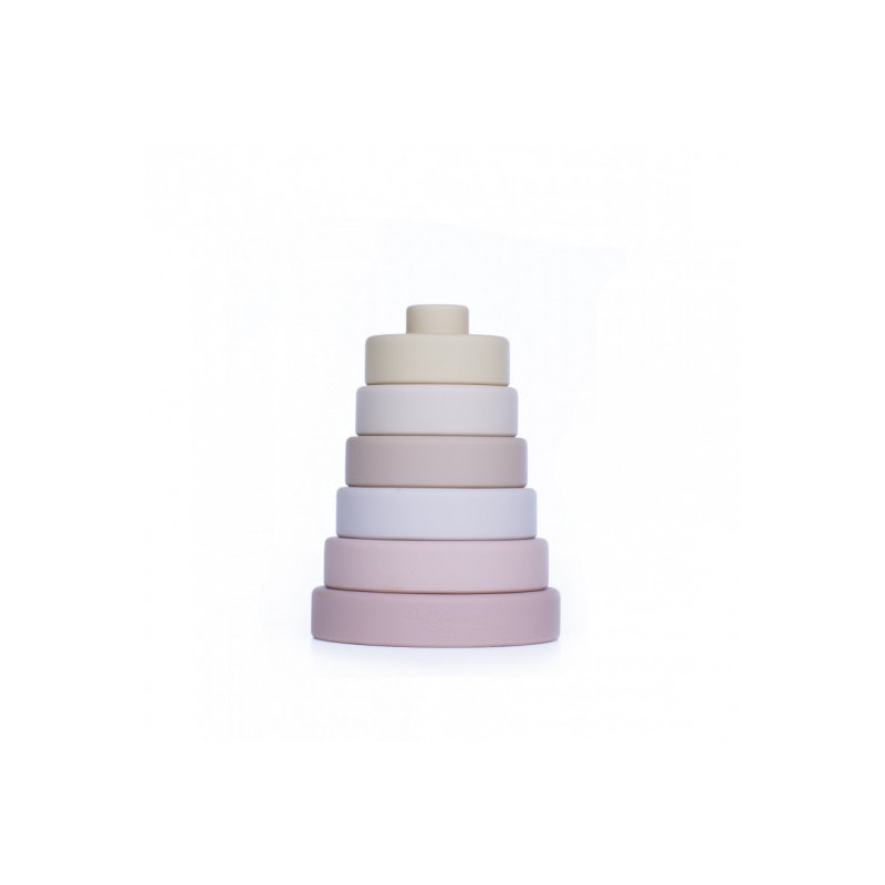 Pellianni - Silicone Stacking Toy Pinkish