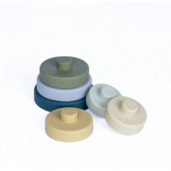 Pellianni - Silicone Stacking Toy Bluish