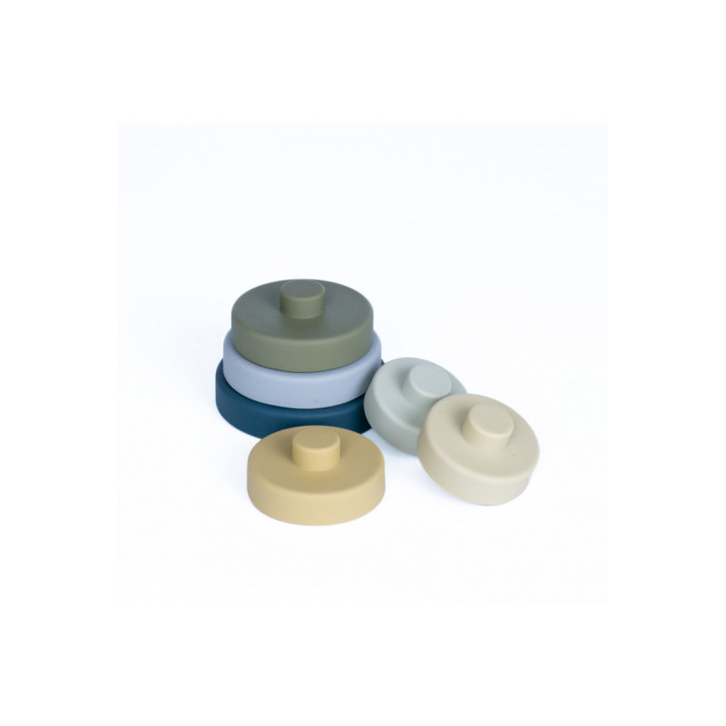 Pellianni - Silicone Stacking Toy Bluish