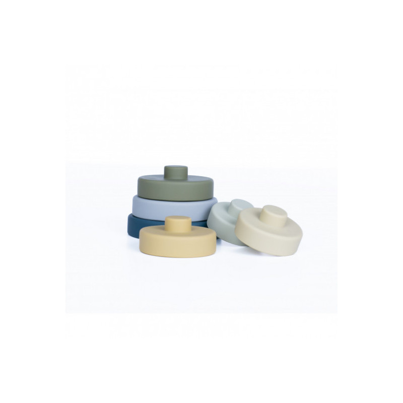 Pellianni - Silicone Stacking Toy Bluish