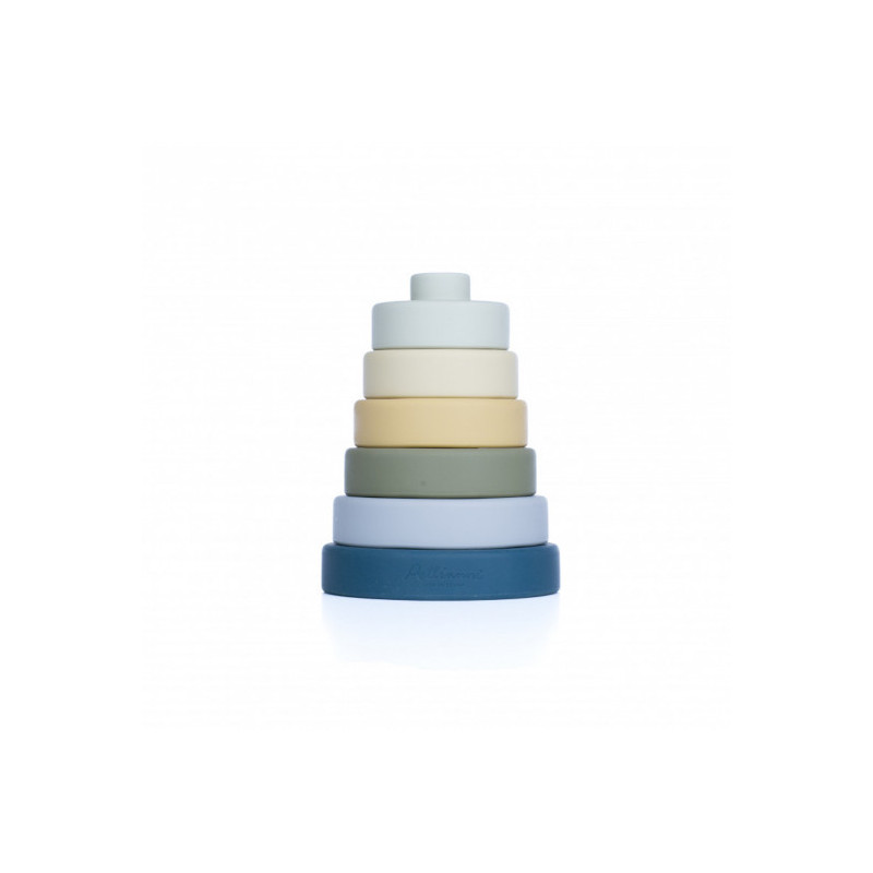 Pellianni - Silicone Stacking Toy Bluish