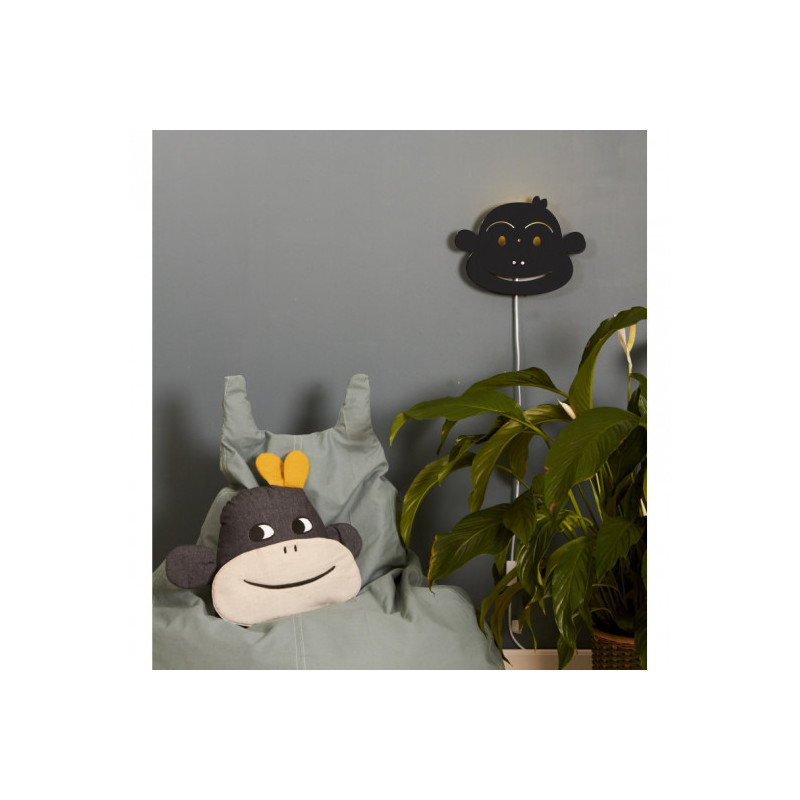 Roommate - Monkey Lamp - Black