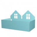 Roommate - Twin house box, pastel blue