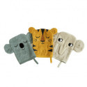 Roommate - Wash Gloves, Koala/Tiger/Elefant