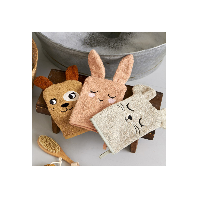 Roommate - Wash Gloves, Bunny/Mouse/Dog