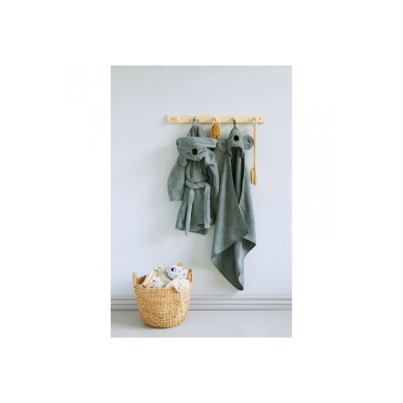 Roommate - Bathrobe - KOALA, sea grey (1-2 years)