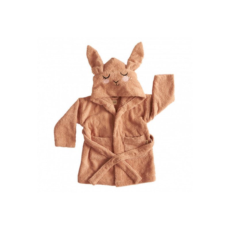 Roommate - Bathrobe - BUNNY, rose (3-4 years)