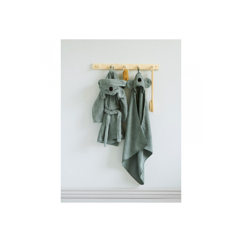 Roommate - Bathrobe - KOALA, sea grey (3-4 years)