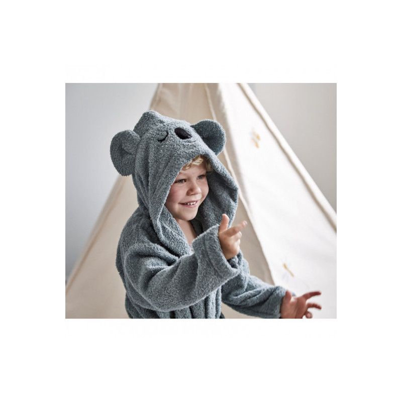 Roommate - Bathrobe - KOALA, sea grey (3-4 years)