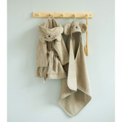 Roommate - Bathrobe - MOUSE grey (3-4 years)