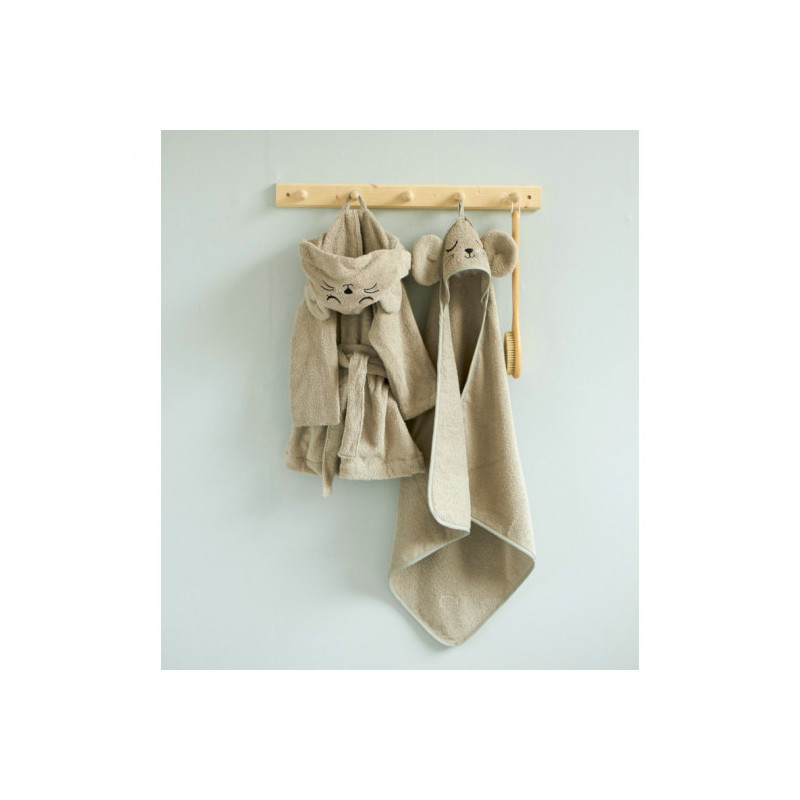 Roommate - Bathrobe - MOUSE grey (3-4 years)