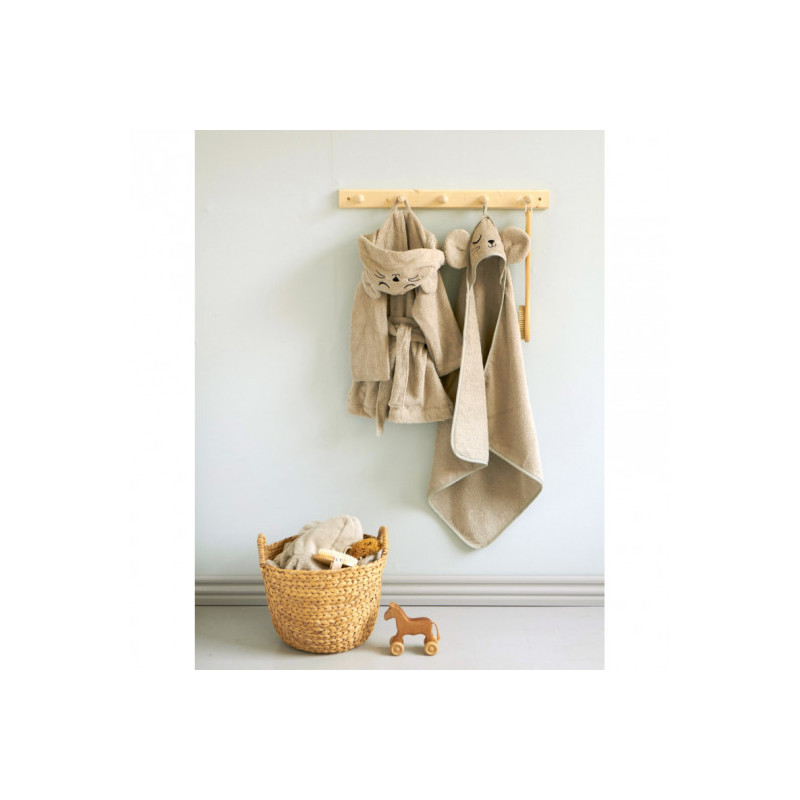 Roommate - Bathrobe - MOUSE grey (3-4 years)