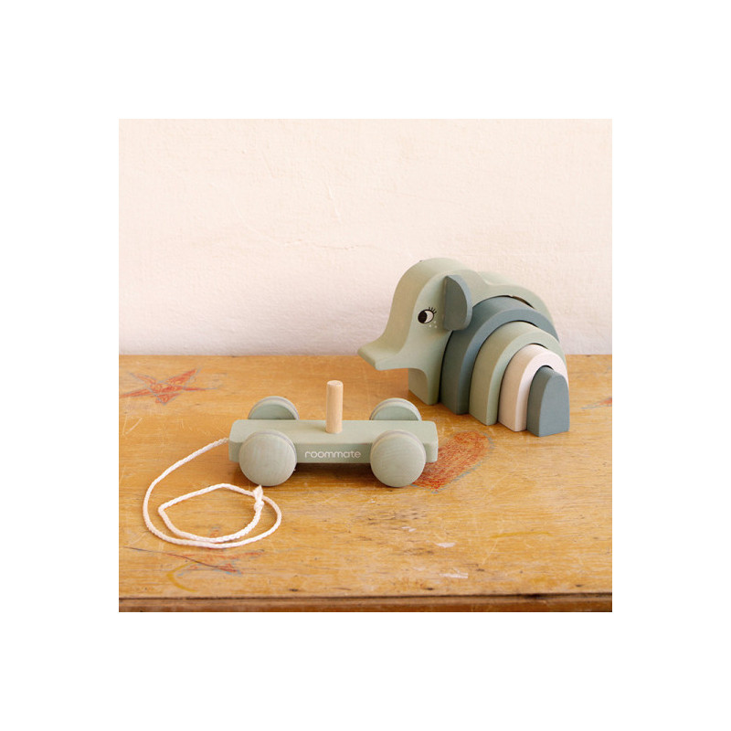 Roommate - Elephant - Pull-along & Stacking Toy