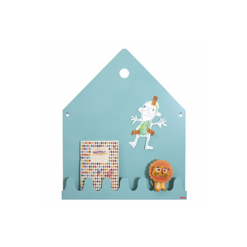 Roommate - Village Magnetic board Pastel blue/green