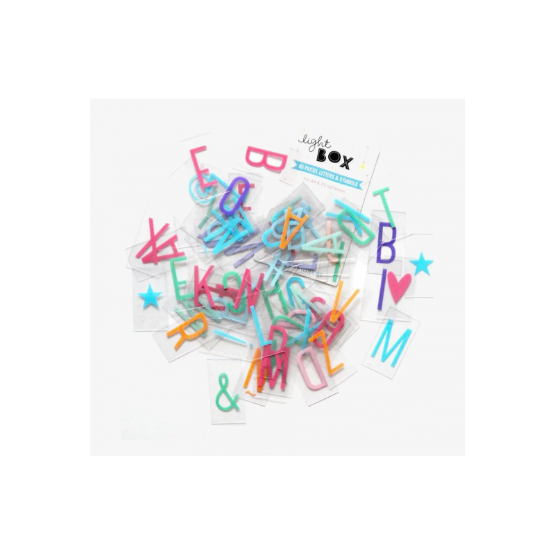 A little lovely company - Letter set pastel lightbox