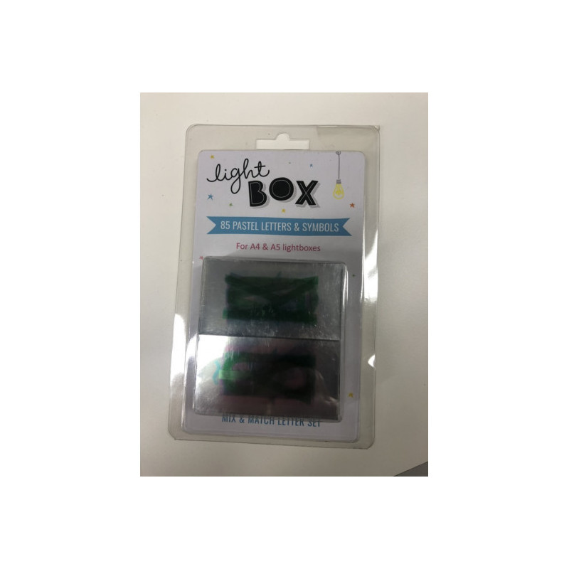 A little lovely company - Letter set pastel lightbox