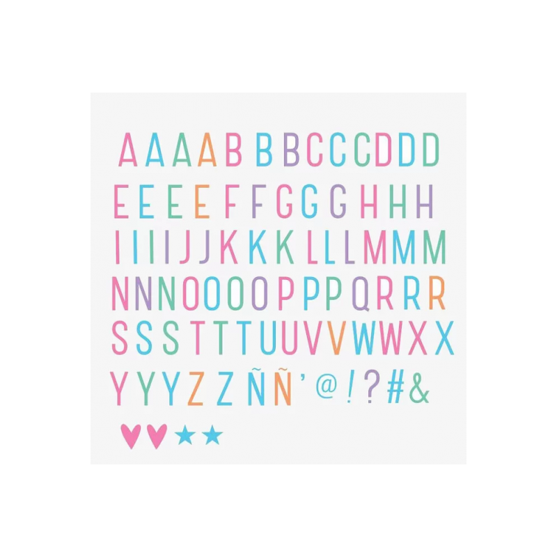 A little lovely company - Letter set pastel lightbox