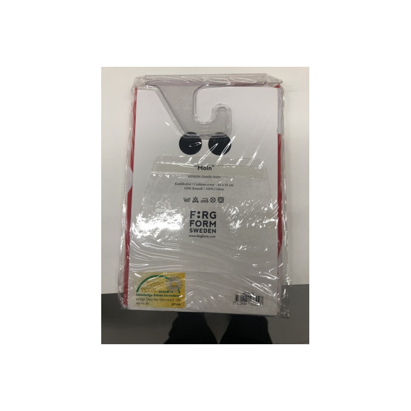 Färg och Form - Bäddset, moln röd