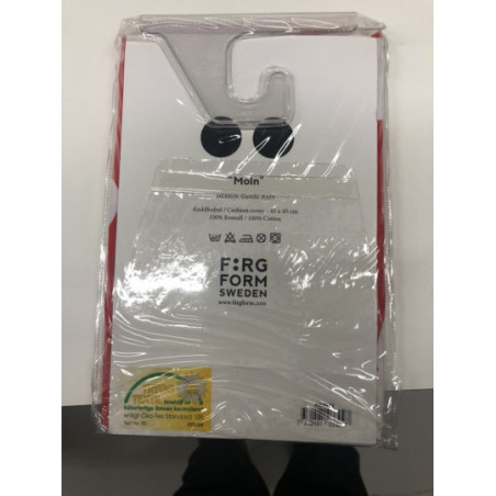 Färg och Form - Bäddset, moln röd