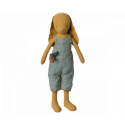 Maileg - Bunny size 3, Dusty Yellow med overall