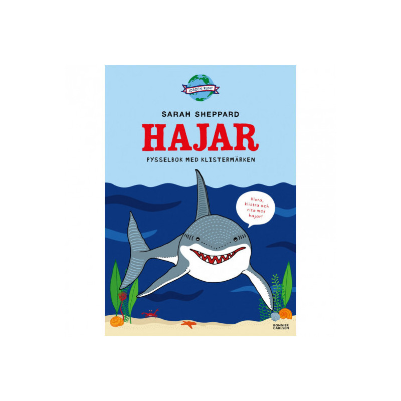Bonnier - Jorden runt. Hajar - Pysselbok med klistermärken