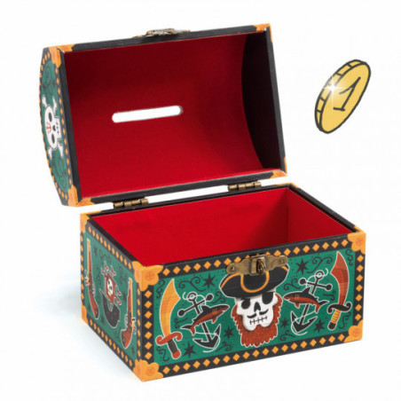 Djeco - Money Box, Pirate