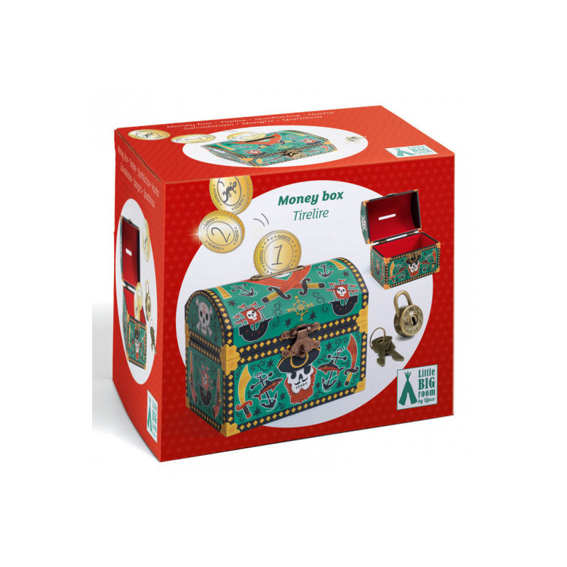 Djeco - Money Box, Pirate