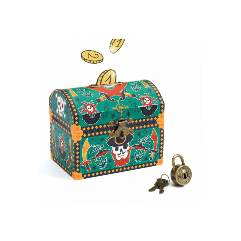Djeco - Money Box, Pirate