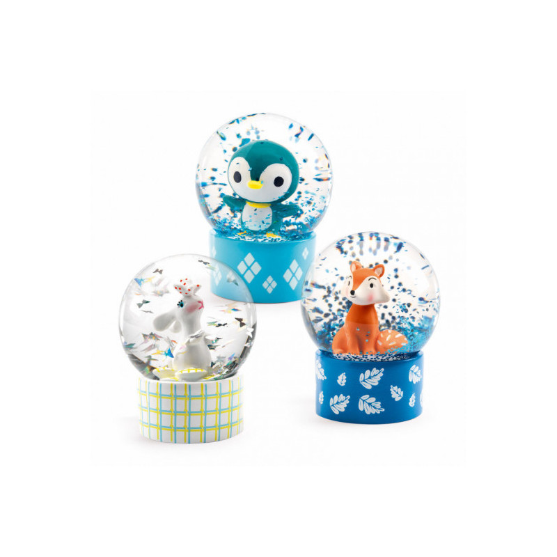 Djeco - Mini snöglob, So wild - kanin