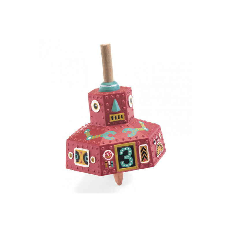 Djeco - Snurra, Robot Röd