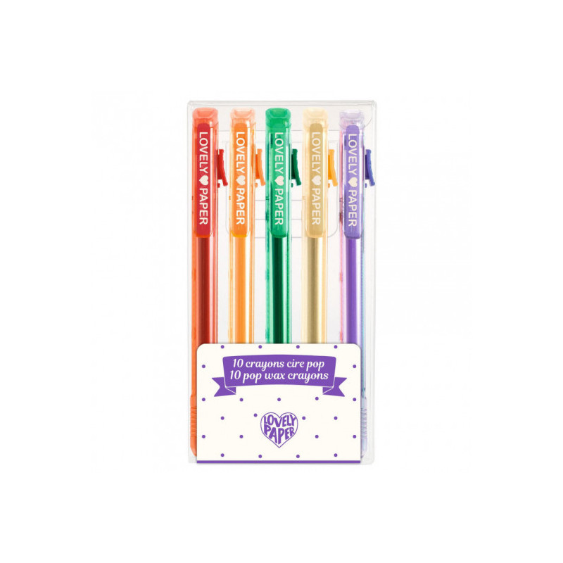 Djeco - 5 pop wax crayons