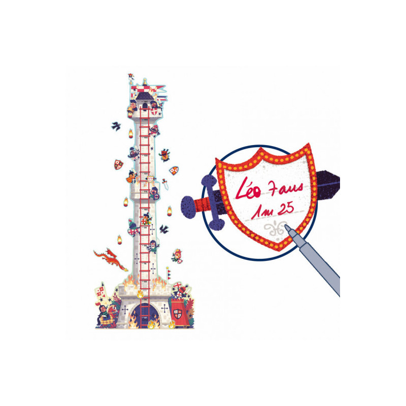 Djeco - Height chart - Knights tower