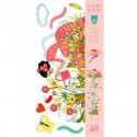 Djeco - Height chart - Young girl in the garden