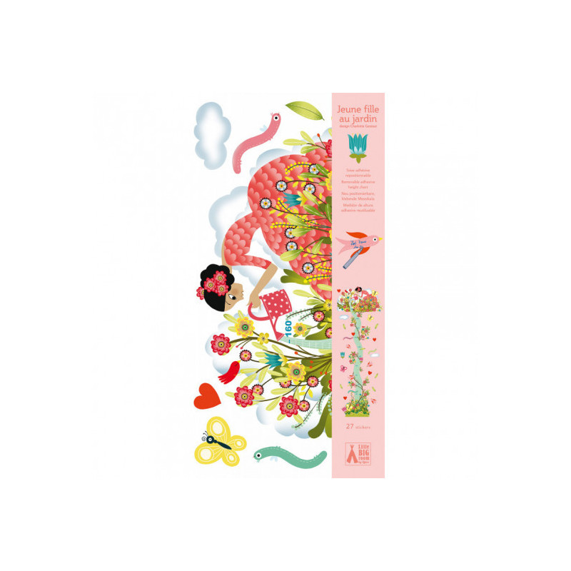 Djeco - Height chart - Young girl in the garden